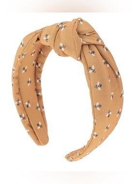 Knotted Bee 🐝 Floral Headband (flexible band)